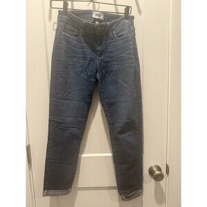 Paige Women’s Kylie crop size 27 cropped low rise causal mid wash Blue Jeans